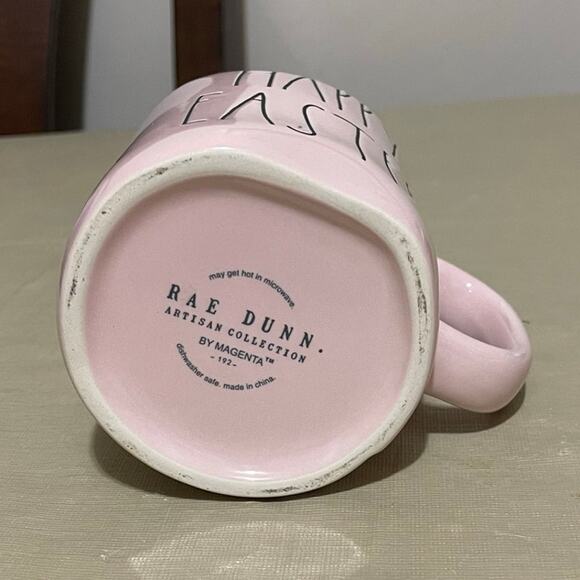 Rae Dunn Happy Easter Ceramic‎ Coffee Tea Cup Easter Mug PInk - Picture 3 of 4